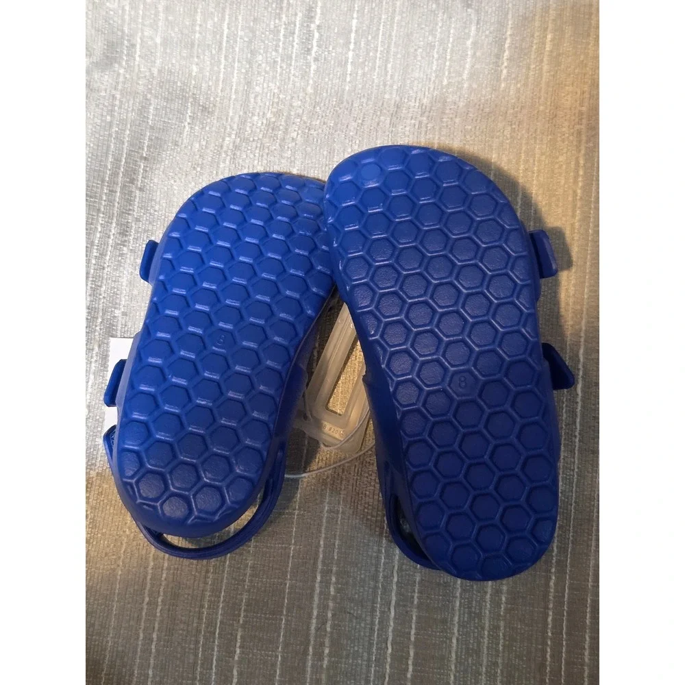 Cat & Jack Toddler Boys Blue EVA Double Buckle Sandals Water Shoes Size 8 NEW